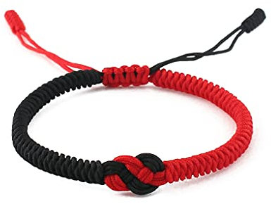 XuQiZZpp Wellenarmbänder, konzentrischer Knoten, für Teenager, Jungen, Mädchen, handgefertigt, verstellbar, Seilschmuck, Strand-Fußkettchen, 7*5*1cm, Baumwollseil