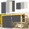 Ikodm Senkrechtmarkise außen 180 x 240 cm, Balkon Markise, außenrollo markisen fur Balkon, Beschattung und Sichtschutz Balkonmarkisen, Vertikalmarkise, Innenbeschattung,Dunkelgrau-2 Stück