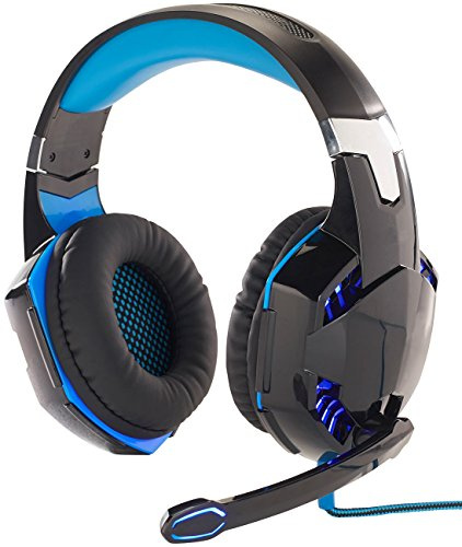 Mod-it Electronics & Photo - cuffia con cavo: Illuminato Cuffie stereo da gaming, Telecomando a cavo, Interruttore di silenziamento del microfono (cuffie da gaming, cuffia gioco, xbox)