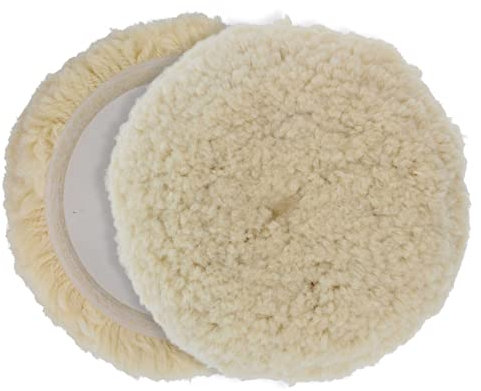 Dura-Gold 8 100% Wool Hook & Loop Grip Buffing Pad for Compound Cutting & Polishing - Fits Automotive Car Detailing Polisher Sanders - Polish Auto Paint, Boat Marine Epoxy