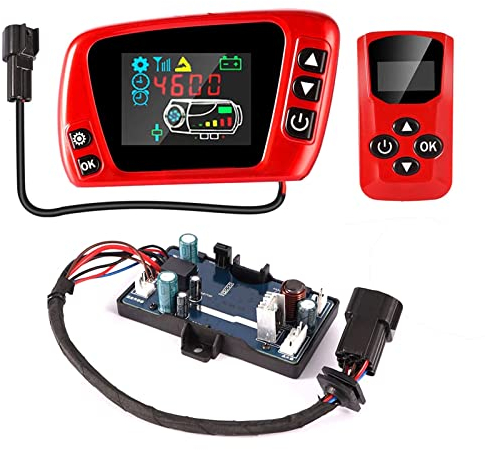 Amasie 12V/24V LCD Display Thermostat Monitor Switch+Remote Controller Accessories For 5kw/8kw Car Heater Car Parking Diesel Heater
