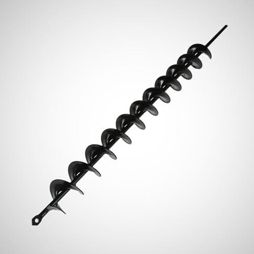 2 x 24 Inch Surface Auger Drill Bit for Planting Garden Auger Drill String or Umbrella Hole Excavator Suitable for 3/8 Inch
