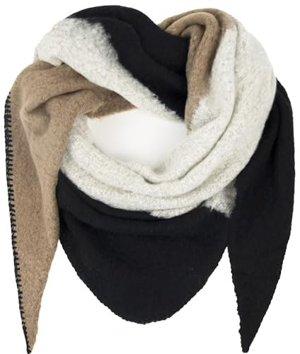 Glamexx24 Damen Halstuch - Dreiecksform Unisex Schal in Vielen Farben - XXL Winter- und Sommerschal Mit Muster - Sehr Weicher Trendschal