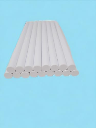 Made in The UK hot melt Glue Sticks for Glue Gun 20cm long 12mm diameter- Versatile Hot Melt Adhesive for Arts & Crafts, Product Assembly, and More (10, WHITE)