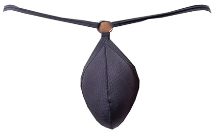 Maiclaice Hombre Seda De Hielo Tanga Talle Bajo Bikini Slips Ropa Interior Gris X-Large