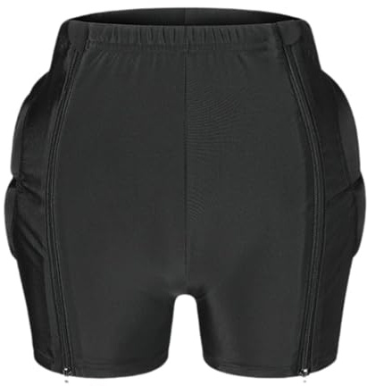 QLoztyse Pantalones Cortos Acolchados Protectores para Glúteos para Niños, Regalo, Protector de Cadera Y Coxis para Snowboard, Patinaje sobre Hielo Y Esquí, S