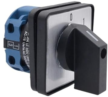 1 pz LW28-20A Interruttore di commutazione a camme rotanti a 2 posizioni e 4 terminali 550 V 20 A(Black)