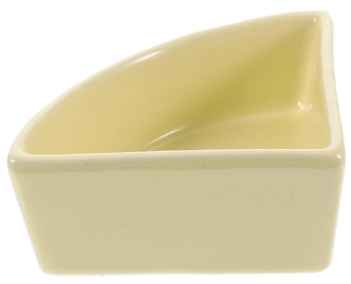Gamelle Alimentaire pour Hamster en Céramique, Bol Jaune Facile à Nettoyer | Convient aux Aliments Frais, Verts, Secs et Snacks, Accessoire pour Hamsters et Golden Silk Bears