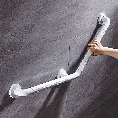 FuAo 135° Barre D'appui Douche pour Baignoires Acier Inoxydable PVC Barre de Maintien pour Handicapés et Les Personnes âgées WC 40 * 40cm
