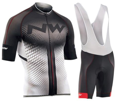 Maillot de Cyclisme Hommes Manches Courtes VTT Jersey Maillot de Vélo Respirant Séchage Cyclisme T Shirt MTB Cycliste Été Vélo de Route Vêtement Ensemble