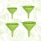 4 Imbuti cm Ø8 Ø12 Ø16 Ø18, 100% Made in Italy, Verde