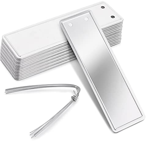 Prasacco Lot de 30 étiquettes de plantes en aluminium étanches et durables pour jardin, chambre d'enfant, serre