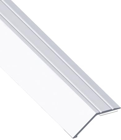 Gedotec Profilo di transizione per compensazione dell'altezza, argento, 2000 mm, in alluminio, lunghezza 2 m, accorciabile, larghezza 41 mm, prodotto in Germania, listello di finitura in alluminio