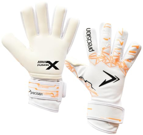 Precision Fusion X PRO LITE Giga Profi Fußball Alle Altersgruppen Torwarthandschuhe, Weißorange, 9