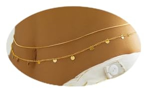 MODRSA Belly Chain Waist Chain for Women Gold Waist Jewelry for Women Waist Jewelry Gold Belly Chain Multi-layer Stomach Jewelry Chain Body Chain Jewelry, MO240312YLA01