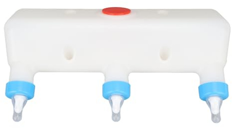 Alimentador de Cordero Alimentador de Leche para Animales Pequeños con 3 Chupetes, Biberón de Leche de Cabra, para Lechones, Cachorros, Lámpara para Bebés, Gatitos - Equipo para