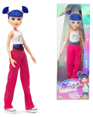 Winx, Poupée articulée, 26 cm, Série Iconic, Modèle Musa, pour Les Enfants dès 3 Ans, WNX773, Rose Fuchsia et Bleu