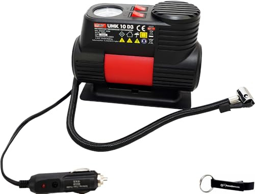 HEADNMORE® Bundle - ULTIMATE SPEED® Mini 12V Luft Kompressor UMK 10 + HEADNMORE® Schlüsselanhänger