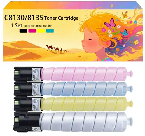 Ensemble de Cartouches de Toner Haute capacité Compatible 006R01754 006R01755 006R01756 006R01757 pour Xerox Les imprimantes AltaLink C8130 et C8135, Presse Couleur numérique 4 Color Pack