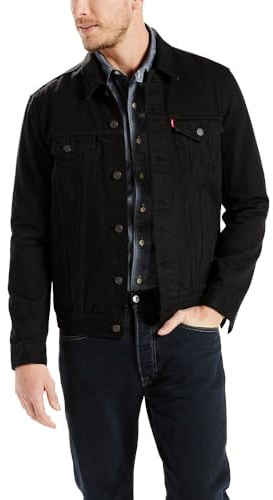 Levi's Men's Trucker Jacket Outerwear, -larimar/black/stretch, S