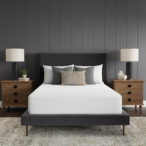 Sealy Luxury 100% Cotton Soft Top Layer, High Loft Comfort EternaLoft Fiberfill, Durable Stretch Corners Mattresses 18 Inches Deep Machine Washable Fitted Mattress Pad, Queen Size, White