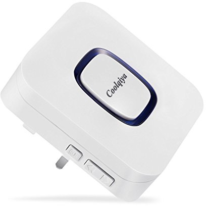 Coolqiya Wireless Doorbell Plug-in Receiver Accessory, No Batteries Required