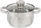 Daniks Standard Edelstahl Kochtopf Induktion mit Glasdeckel, 16 cm, 2 Liter, Suppentopf/Nudeltopf/Pastatopf, Silber