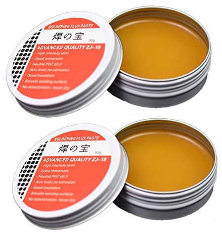 2 pieces 50 g flux paste, solder paste, solder paste, solder paste, solder paste, solder paste, for mechanics, metal, tin, building elements
