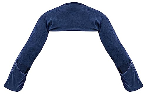 Bamboo Bubby Eczema Mitten Scratch Sleeves | Eczema Sleeves for Toddlers | Midnight Blue 1-2YR