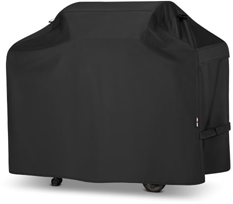 Unicook Barbecue Cover 140 CM - Heavy Duty Waterproof BBQ Cover for Outdoor, Grill Cover Compatible for Weber Char Broil Brinkmann Outback, 140 x 58 x 107 cm