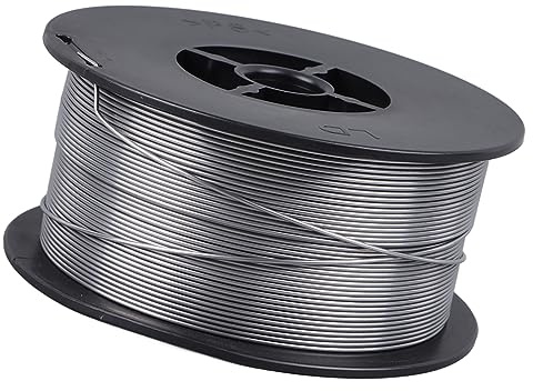 ZJchao Alambre de Soldadura, Alambre con Núcleo Fundente de Acero Al Carbono con Núcleo Fundente 1,0 Mm de Soldadura Mig de Mig Autoprotector 1 Kg para por Gas