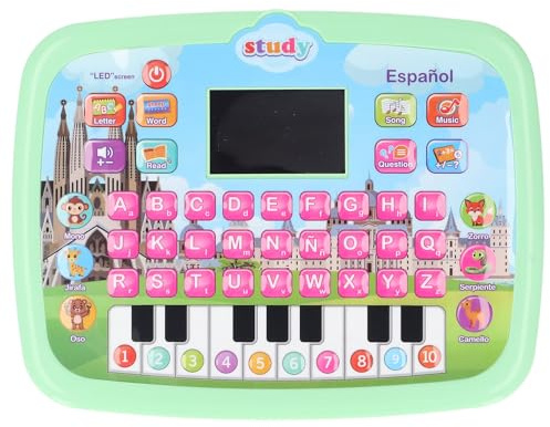 Eminchu Macchina per l'apprendimento del Francese con Schermo a LED, Giocattolo Educativo per l'apprendimento Precoce dei Bambini, Tablet per l'apprendimento del Francese Interattivo Linguistico