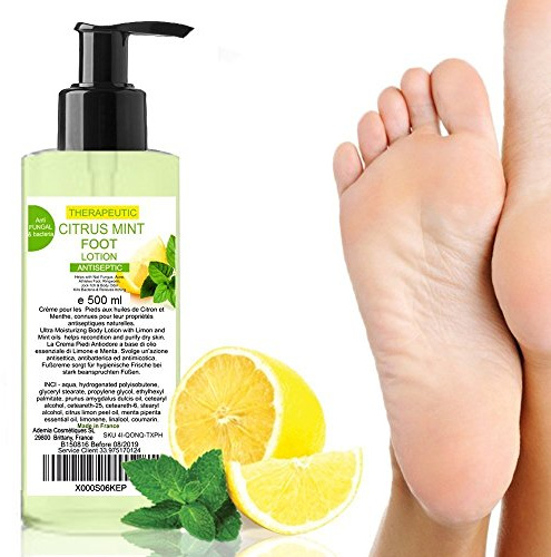 bleumarine Bretania - Crema Piedi Idratante Ultra 500ml | Profumo Agrumi Fresco | Antibatterico e Antifungo | Elimina Cattivi Odori | Allevia Disagio e Dolore ai Piedi, Confezione da 1