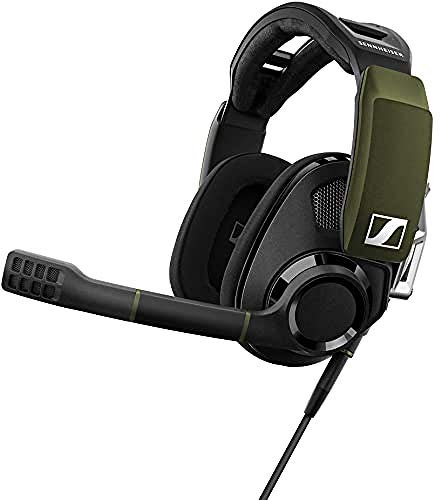 Sennheiser GSP 550 Cuffie Gaming, Nero/Verde
