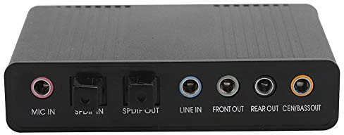 USB 5.1 Adaptador de Audio para Tarjeta de Sonido Externa para Computadora,Tarjeta de Sonido Externa,Adaptador de Audio para Grabación de Karaoke
