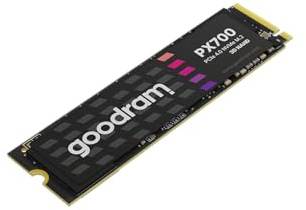 goodram - SSD Laufwerk PX700-2TB - PCIe 4x4 M.2 2280 - Kompatibel mit Notebooks, Laptops und PC Desktops, Festkörper-Laufwerk Schwarz 7400 MB/s Read
