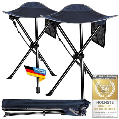 Canyon Cruise Taburete de Camping Asiento trípode Taburete de Pesca; Silla de Camping Plegable portátil, Taburete de Pesca, Silla de Festival (2 Piezas)