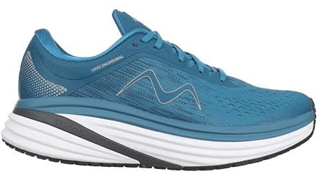 MBT M-3000 LACE UP Running Shoes for Men. Anatomical and Comfortable Running Sneakers. Physiological Comfort and Stability Shoes with Curved Sole. Running Sneakers. Blue Colour