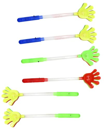 SUPVOX 6piezas Aplausos Barras Luminosas Fluorescentes para Eventos Deportivos Generadores De Ruido para Animar Fiestas y Usos