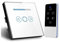 UK Standard Wall Switch Dimmer Switch Crystal Glass Panel Wireless Wall Light Touch Dimmer Switch (White)