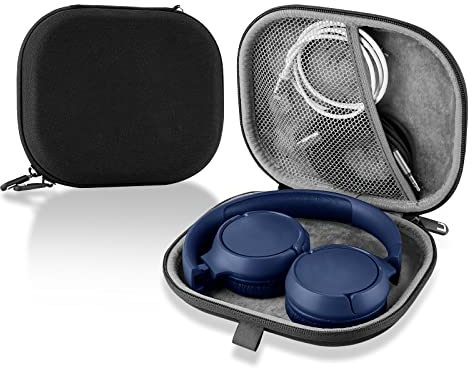 Linkidea Funda de Transporte para Auriculares Compatible con JBL Tune 660, Tune 600BT, Tune 560BT, Tune 510BT, Tune 500BT, Funda Protectora rígida de Viaje con Cable, Almacenamiento de Cargador