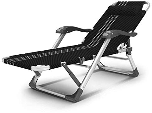 Gartenmöbel-Sets, Sonnenliege, klappbarer Lounge-Stuhl, Sonnenbaden, Camping, Gartenstühle, klappbar, Schwerkraft-Liegestuhl, Liegestuhl, verstellbar, wasserdicht, Chaiselongues, Metall, für Büro im