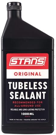 Stan's NoTubes Tire Sealant (1000ml), Long Lasting Flat Prevention, Ultra Fast Sealing, up to 1/4 punctures, Proactive Tire Repair, for Mountain, Road, Gravel, Cyclocross, and Commuter Bikes