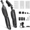 efuturetime Fahrrad Schutzblech Mountainbike 24-29 Zoll, Rennrad Mudguard Vorne und Verstellbar Hinterschutzblech, MTB Schutzbleche mit aufnehmbarer Radklingel und reflektierenden Aufklebern
