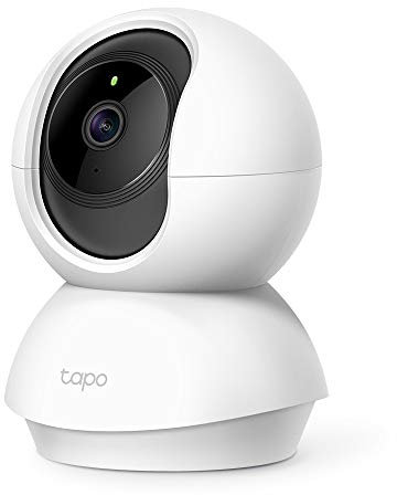Tapo C21A 2K(3MP) Caméra Surveillance WiFi intérieure 360°, Vision Nocturne, Notifications en Temps réel, Détection de Personne, Suivi de Mouvement, Télécommande, Compatible avec Alexa