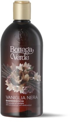 Bottega Verde - Vaniglia Nera, Bagnodoccia Arricchito con Estratto di Vaniglia Nera, 400 ml, Detergente Liquido Adatto a Tutti i Tipi di Pelle, Profumo Fiorito e Fruttato, Senza Siliconi