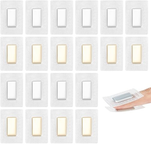 Magnete zum Einnähen, 20 Stück Magnetknöpfe zum Annähen, Nähen Zubehör Magnetverschluss, Hidden Magnetverschluss Tasche für Sew Handtaschen Kleidung (10 Paar)