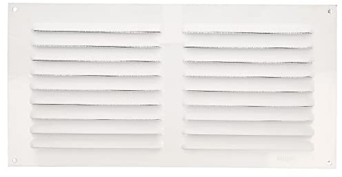 Amig - Griglia Rettangolare in Alluminio con Zanzariera | Griglie di Ventilazione per Uscita d'Aria | Ideale per Soffitto di Cucina e Bagno | Misure 150 x 300 MM | Colore Bianco