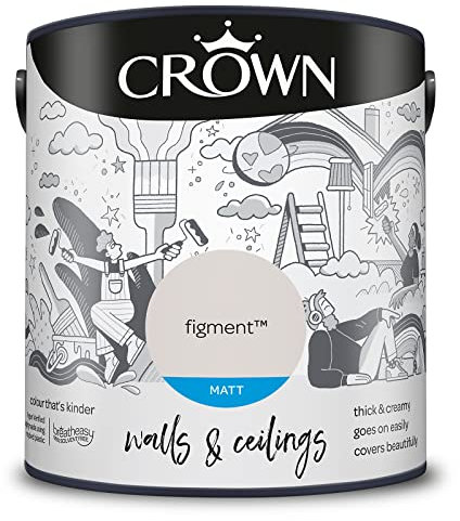CROWN 2.5L Breatheasy MATT Emulsion Paint for Walls & Ceilings - Figment