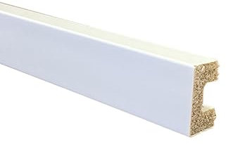 Zócalo-Junquillo Rodapié Blanco de PVC hidrófugo, 2,5cm de alto y 220cm de largo